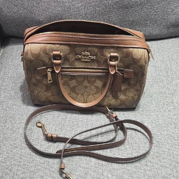Coach Handbags - Coach Tan and Brown Satchel